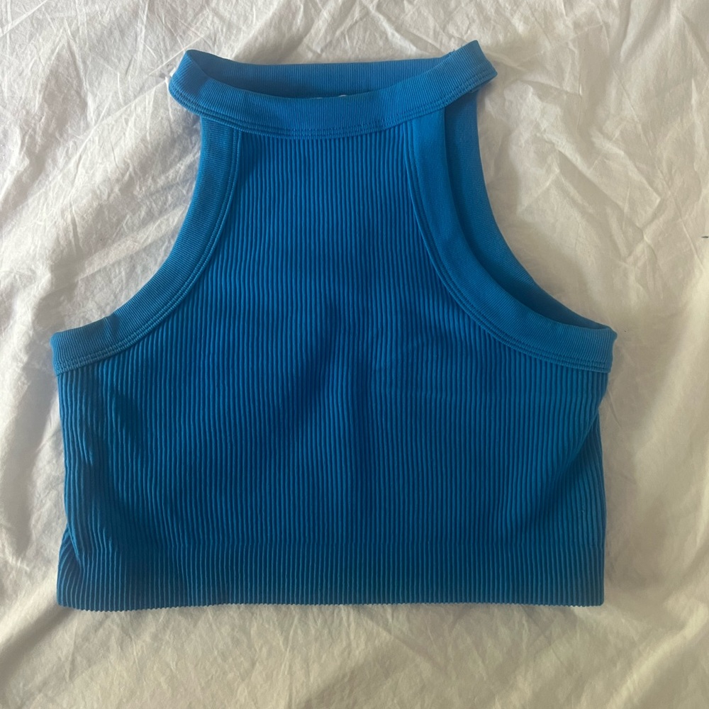 cotton on cropped high neck sleeveless top XS/S